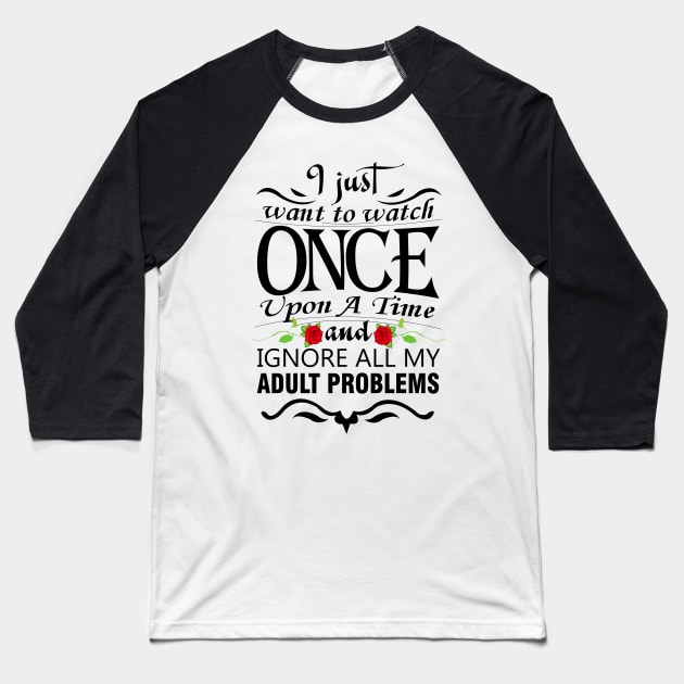 Watch Once Upon A Time Baseball T-Shirt by KsuAnn